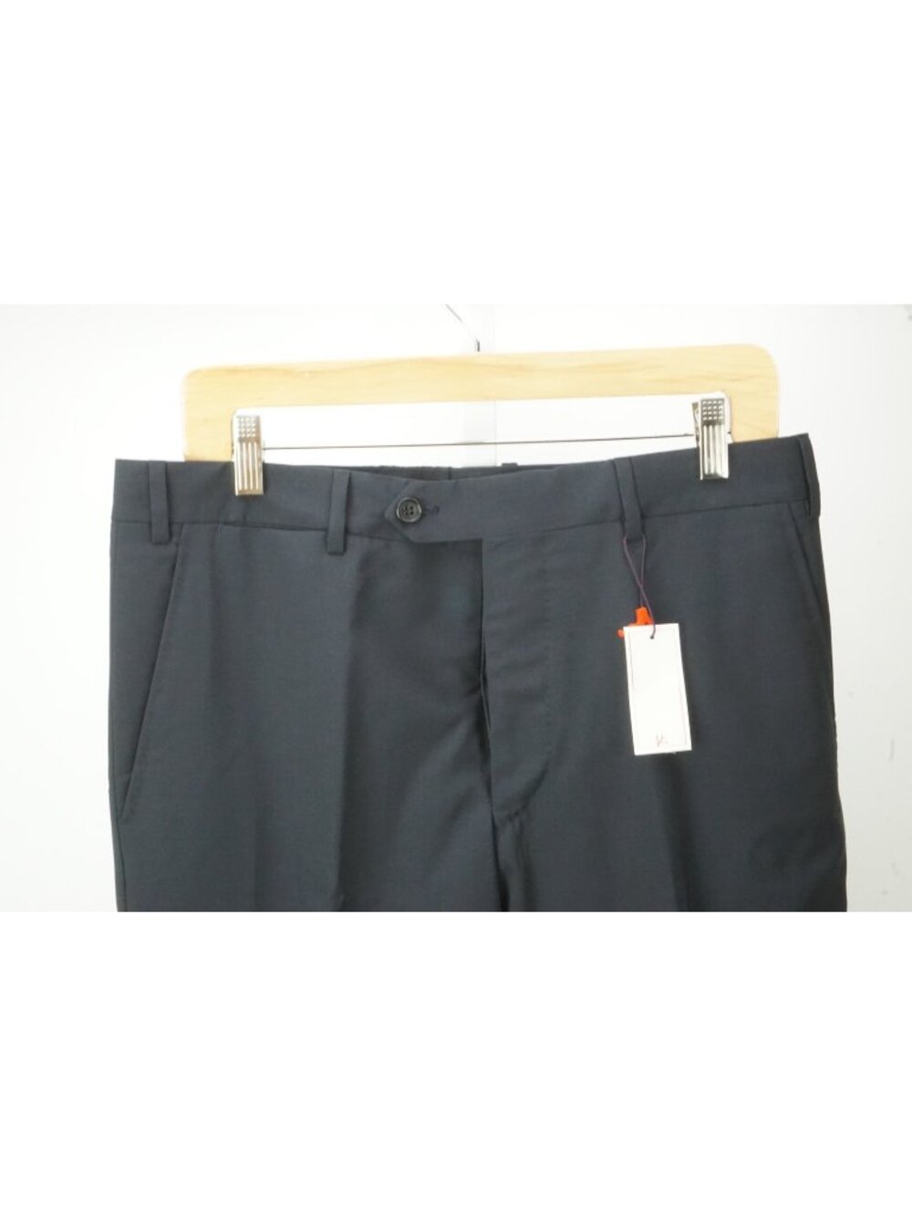 Isaia Navy Blue 100% Linen Mens Dress Pants Sz 46 EU BRAND NEW